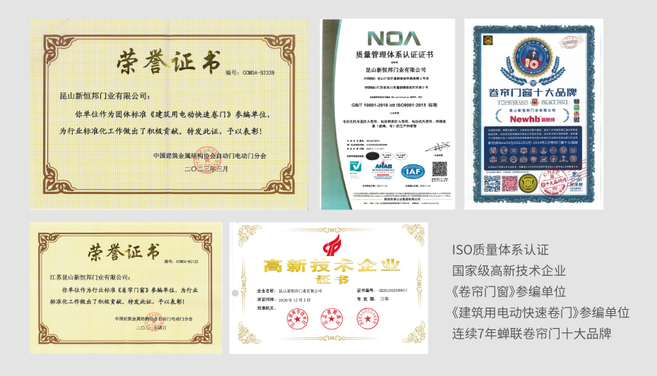 團體標準<建築用（yòng）電動（dòng）快速卷門>參（cān）編單位